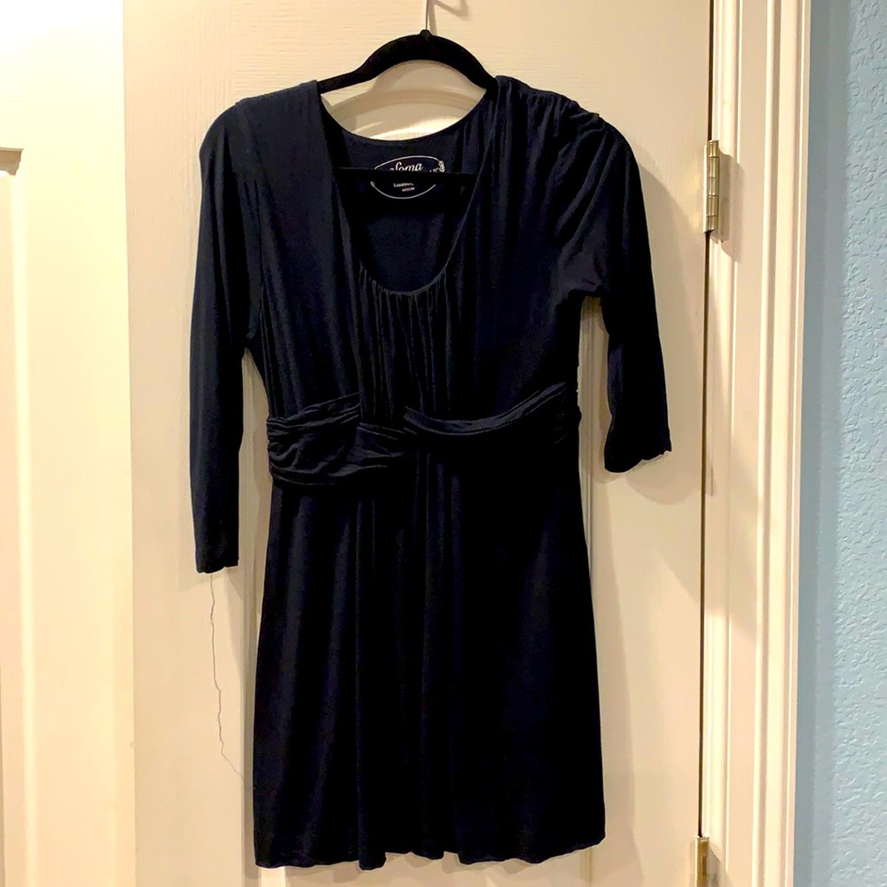 Soma black M soft baby doll top
